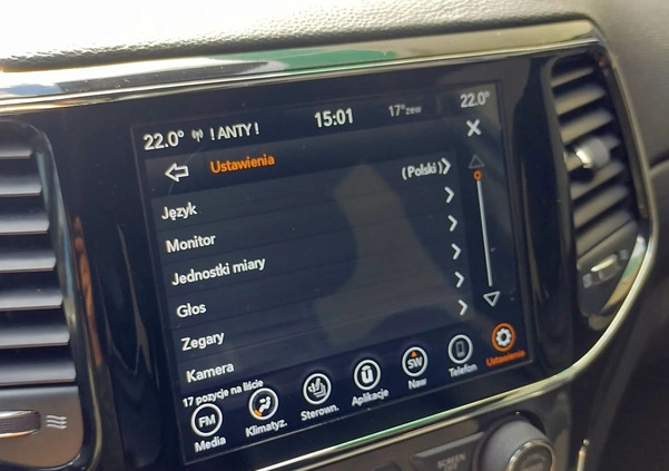 Jeep Grand Cherokee cena 135900 przebieg: 56000, rok produkcji 2020 z Łódź małe 277